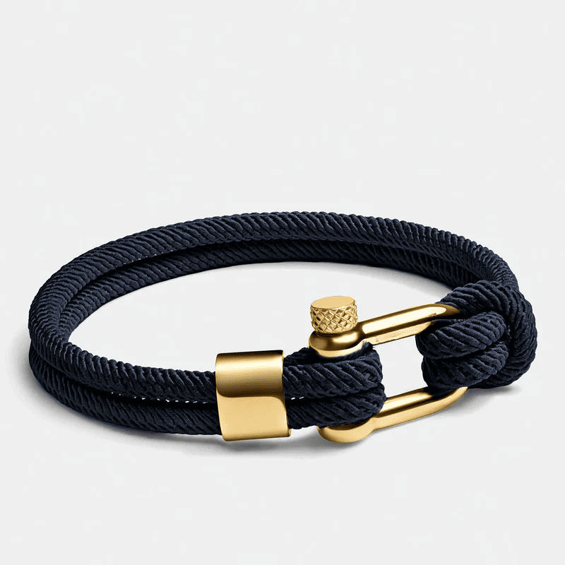 Brazalete Blue Rope Gold