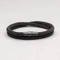 Minimalist Black Rope Wave Bracelet
